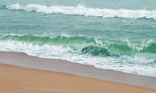 Sea beach near Nuanai Nature Camp (Puri)