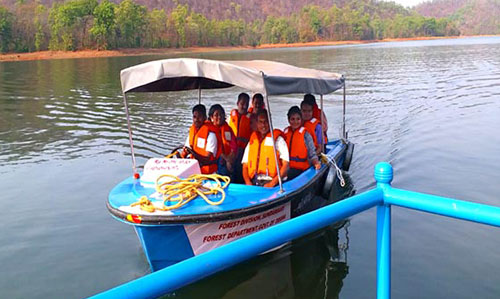 Boating at Sarafgarh Nature Camp